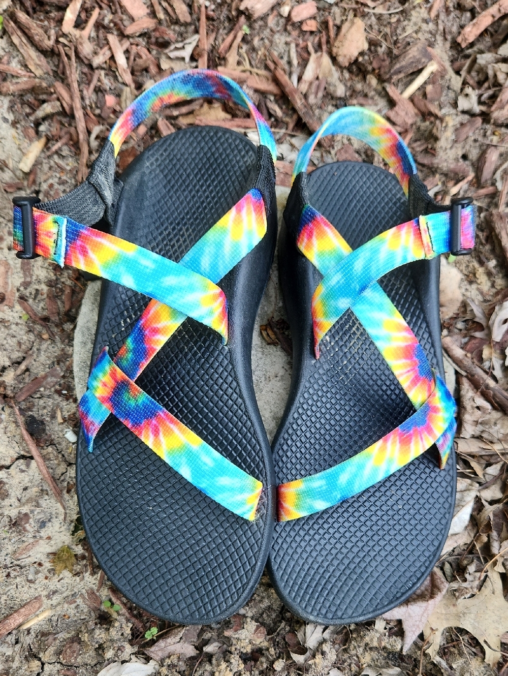 Chaco Women's Tie-Dye Multicolor Strap Sandals